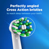 Oral B ORIGINAL Cross Action Electric Toothbrush Soft Replacement Brush Heads 4s