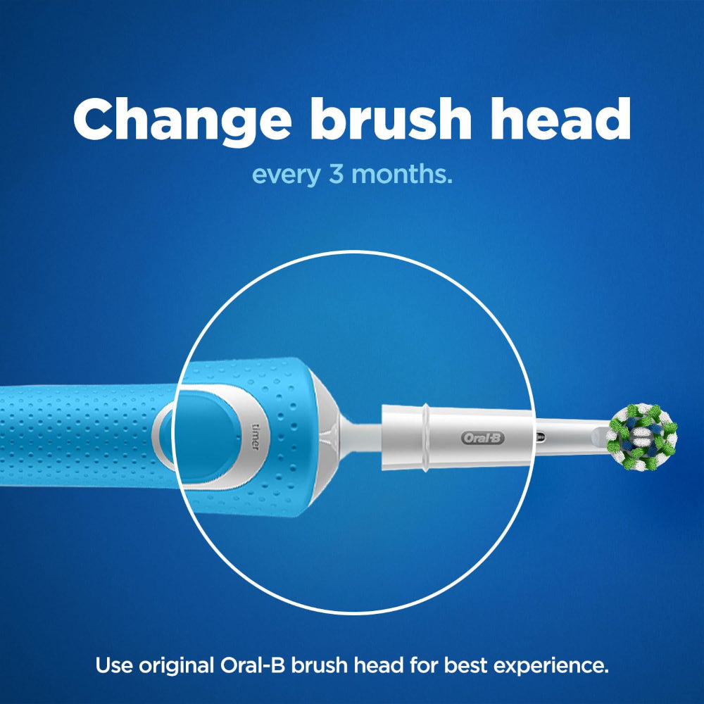 Oral B ORIGINAL Cross Action Electric Toothbrush Soft Replacement Brush Heads 2s