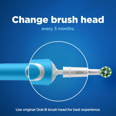 Oral B ORIGINAL Cross Action Electric Toothbrush Soft Replacement Brush Heads 4s