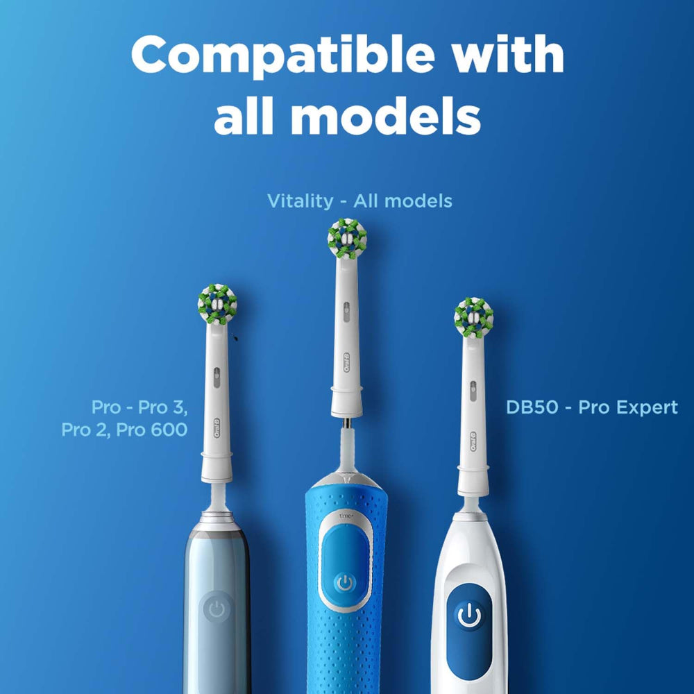 Oral B ORIGINAL Cross Action Electric Toothbrush Soft Replacement Brush Heads 2s