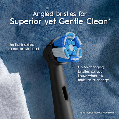 Oral B IO Ultimate Clean Replacement Brush Heads 2s Black
