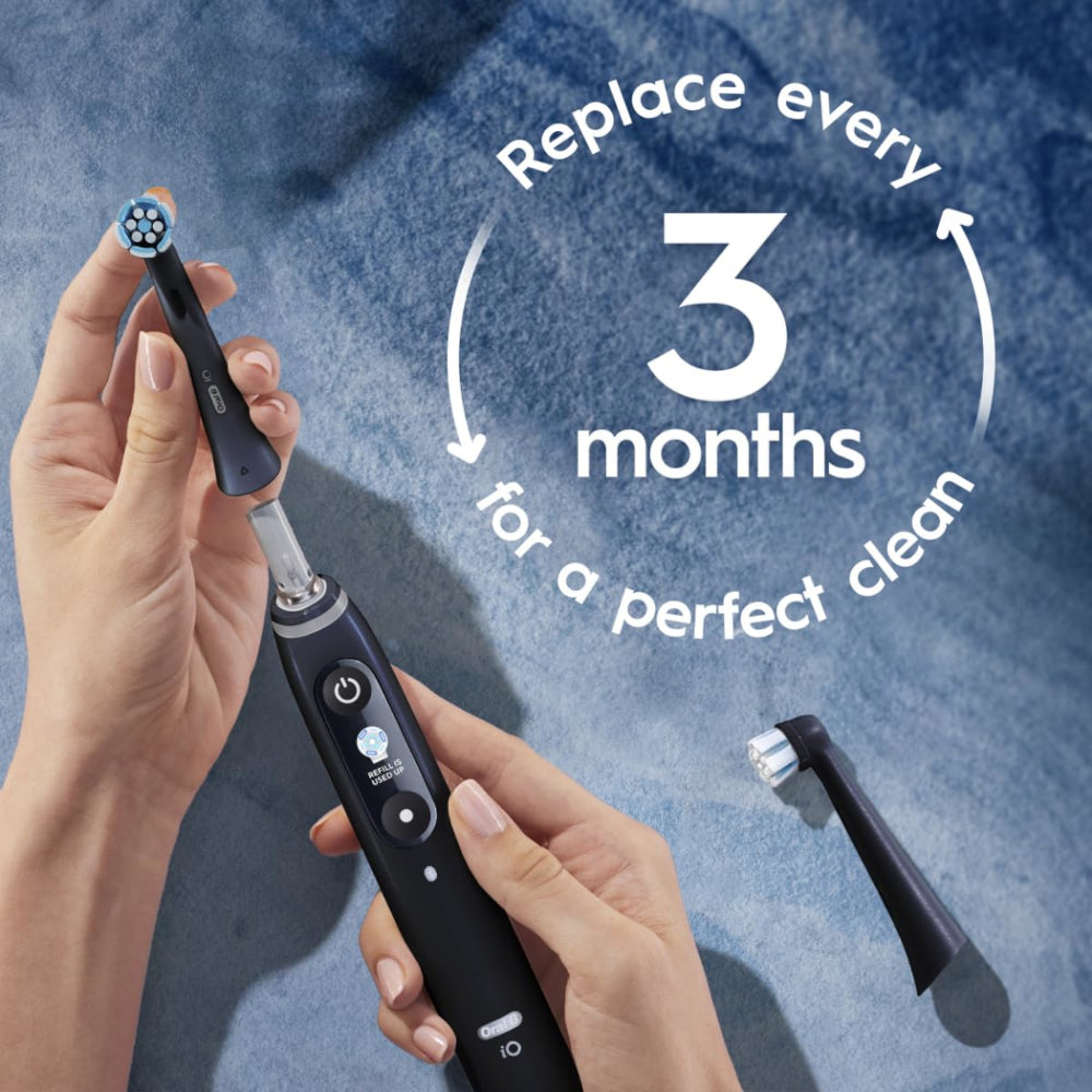 Oral B IO Ultimate Clean Replacement Brush Heads 2s Black