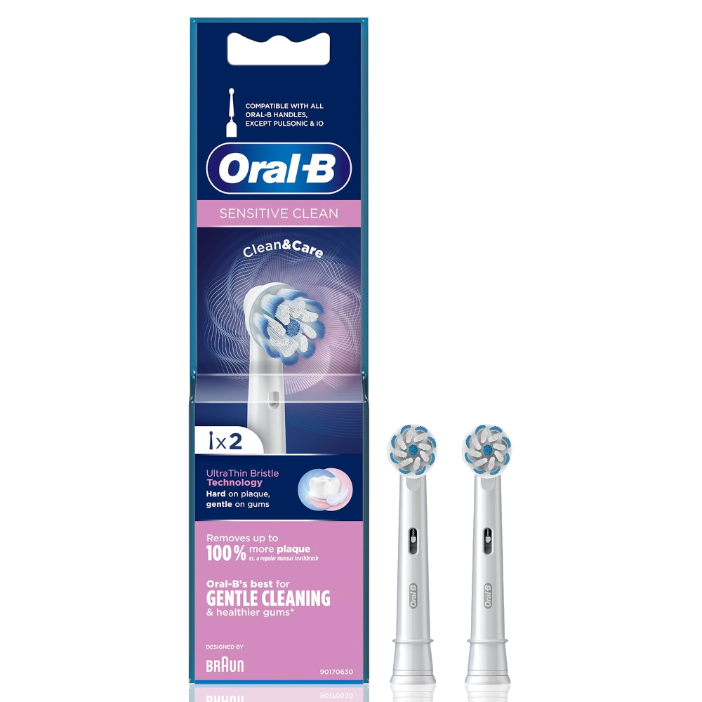 Oral B Original Sensitive Electric Toothbrush Soft Replacement Heads 2s