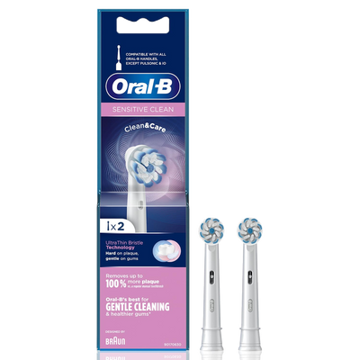 Oral B Original Sensitive Electric Toothbrush Soft Replacement Heads 2s