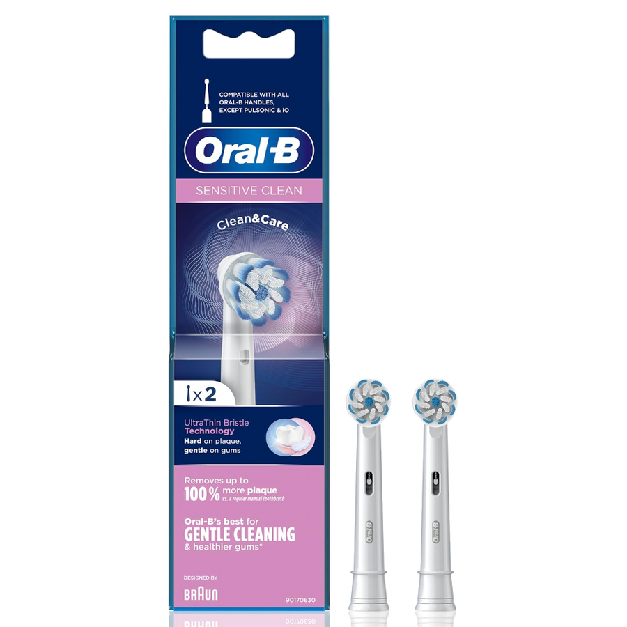 Oral B Original Sensitive Electric Toothbrush Soft Replacement Heads 2s