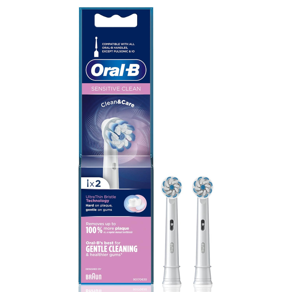 Oral B Original Sensitive Electric Toothbrush Soft Replacement Heads 2s