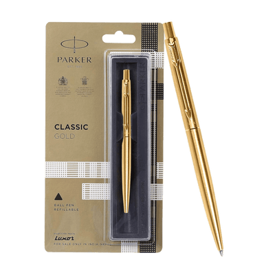Parker Classic Gold Ball Point Pen with Gold Trim