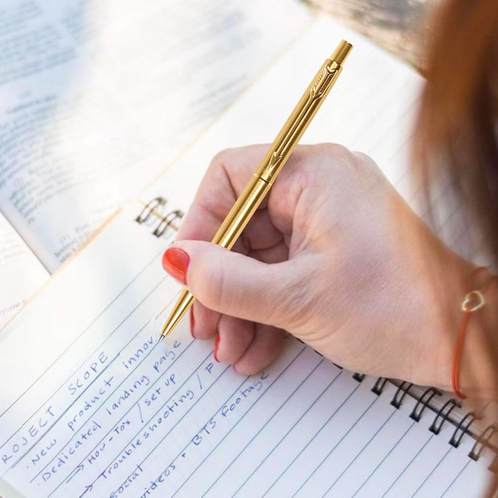 Parker Classic Gold Ball Point Pen with Gold Trim