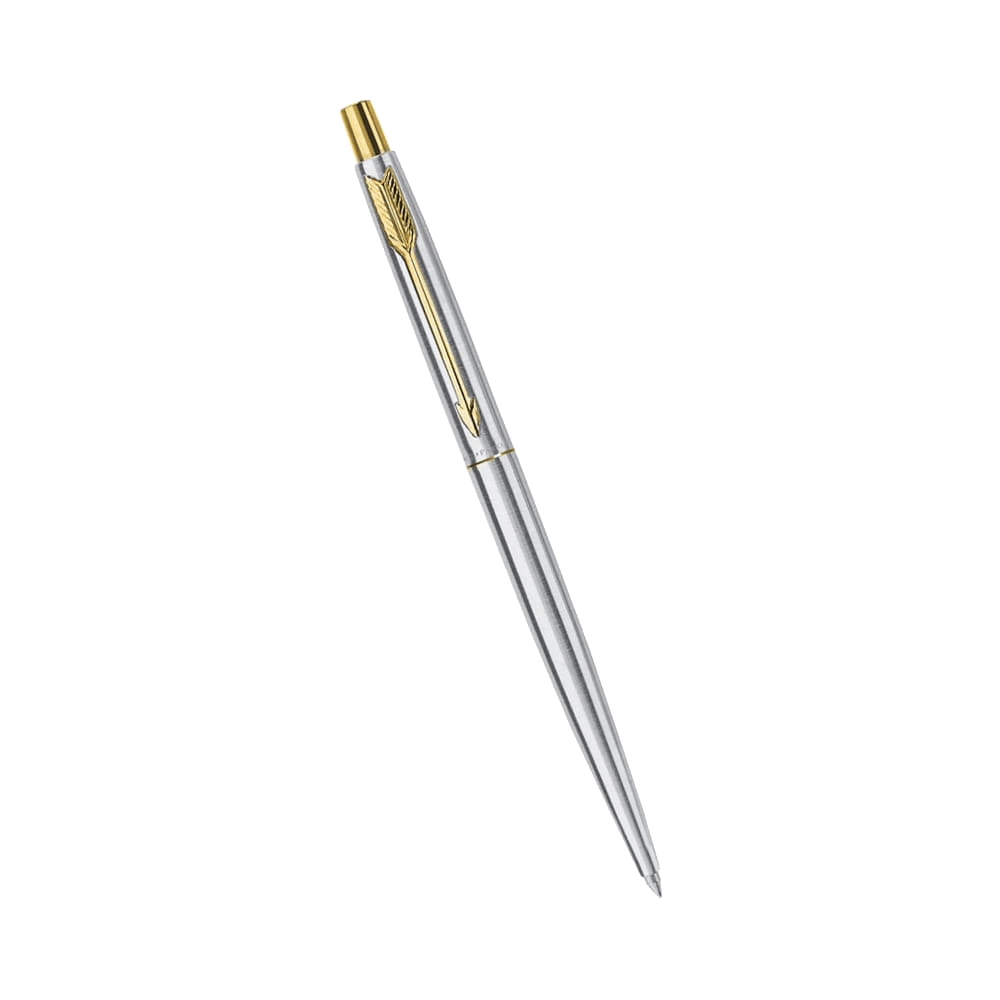 Parker Classic Stainless Steel Ballpoint Pen with Gold Trim
