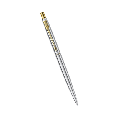 Parker Classic Stainless Steel Ballpoint Pen with Gold Trim