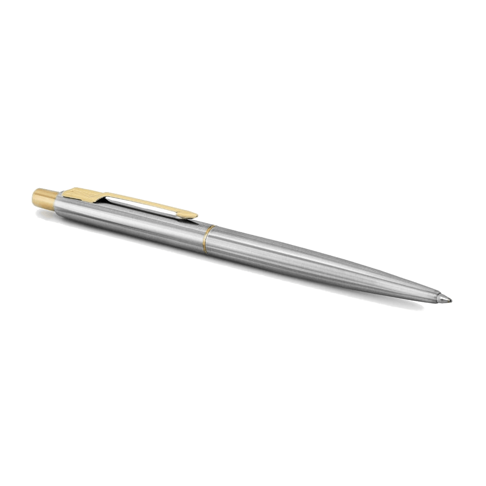 Parker Classic Stainless Steel Ballpoint Pen with Gold Trim
