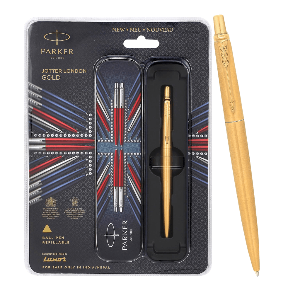 Parker Jotter Gold Ball Point Pen with Gold Trim