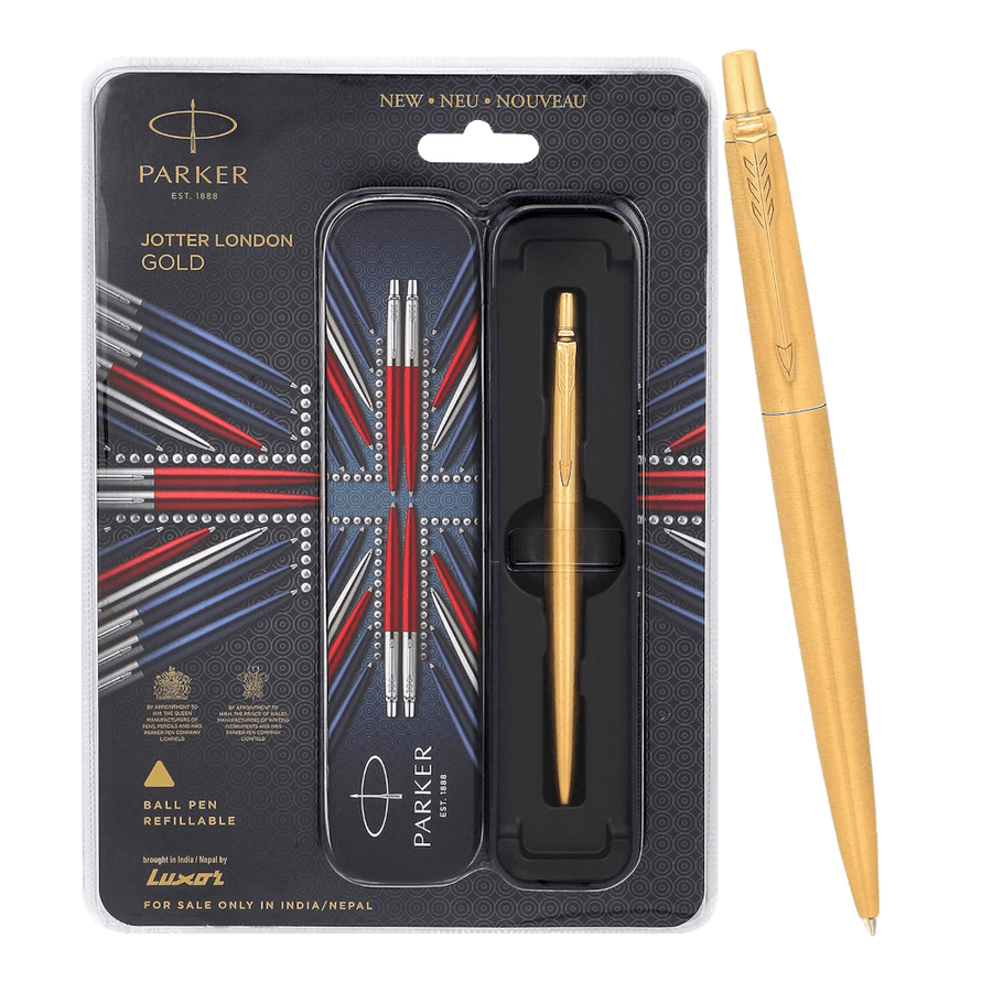 Parker Jotter Gold Ball Point Pen with Gold Trim
