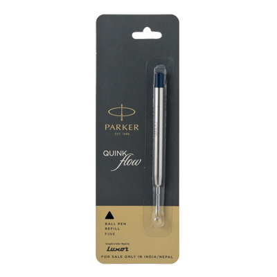 Parker Jotter Stainless Steel Chrome Trim Ballpoint Pen. Blue & free black Quinkflow refill