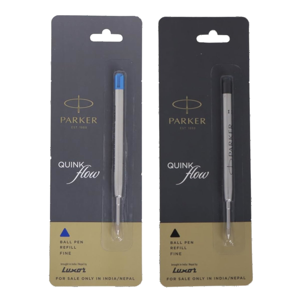 Parker Quink Flow Blue & Black Ink combo for BallPoint pens