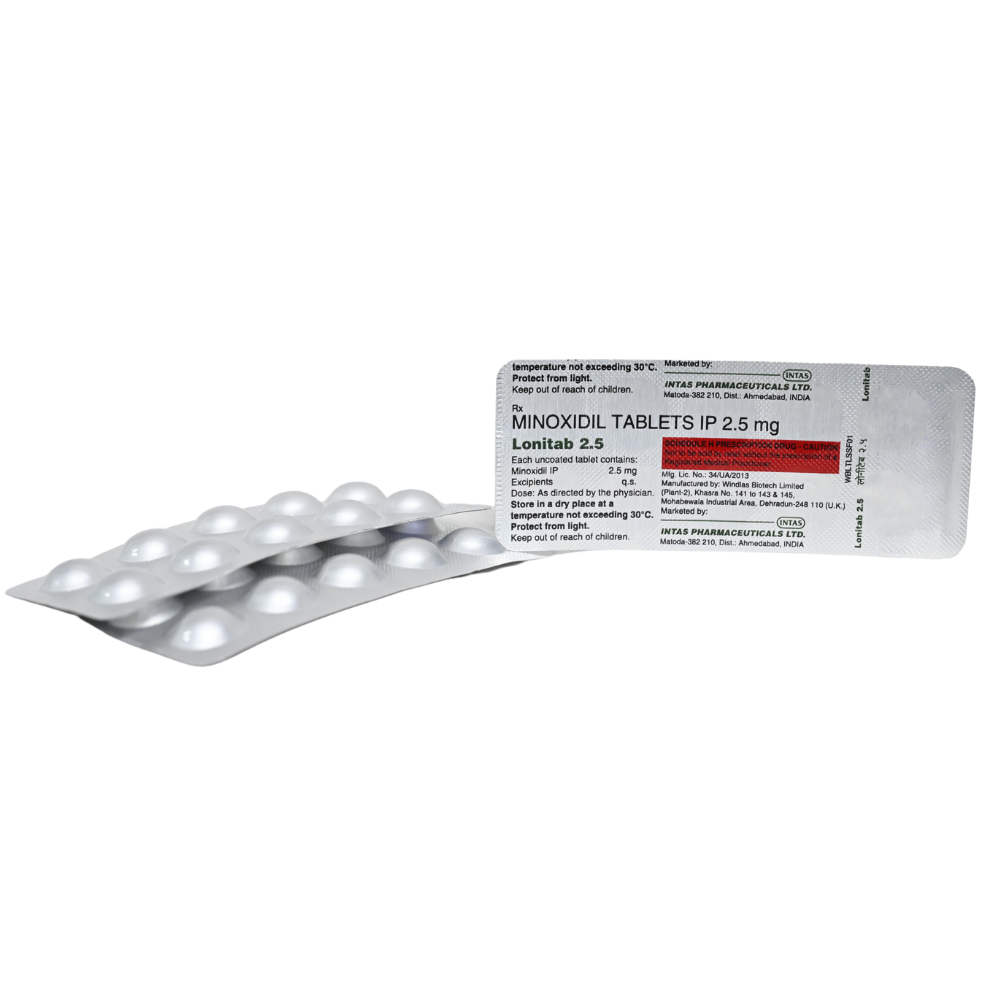 Oral Minoxidil 2.5mg tablets For Hair Loss