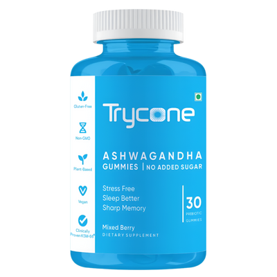 Trycone KSM66 Ashwagandha Sugar Free Gummies