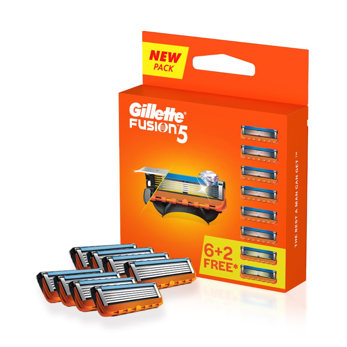 Gillette Fusion 5 Blades 8 Pack