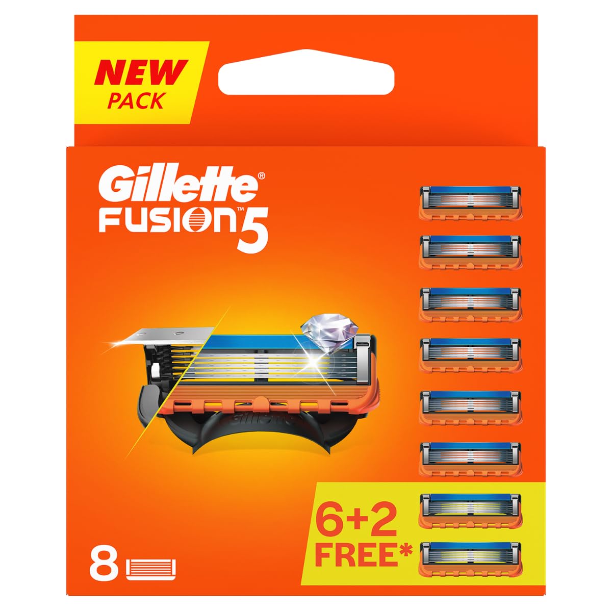 Gillette Fusion 5 Blades 8 Pack